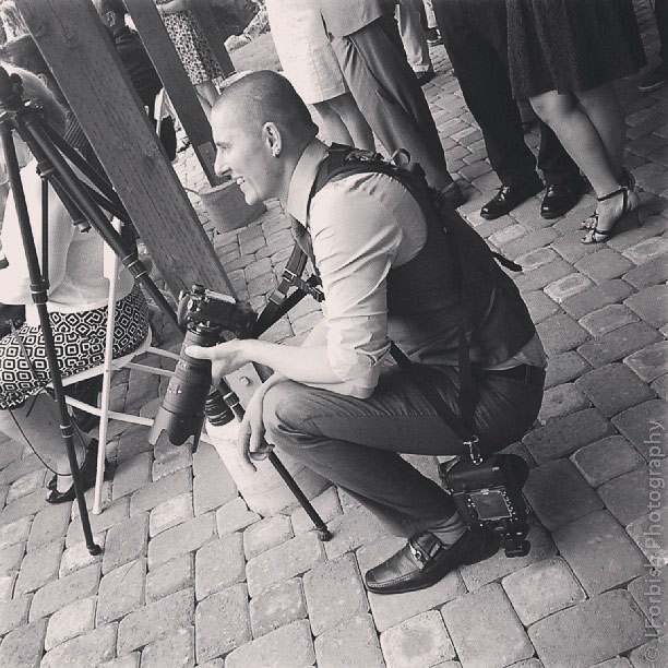 Me shooting a wedding